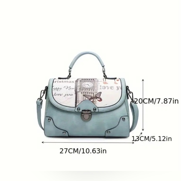 Blue Purse with Butterfly 🦋 - Picture 7 of 10